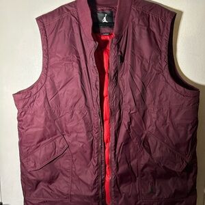 Nike Air Jordan Men's Lifestyle Down Vest Maroon Size 3XL